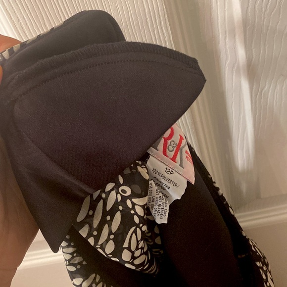 VINTAGE R&K ORIGINALS PETITE Black and white Top - Picture 13 of 13